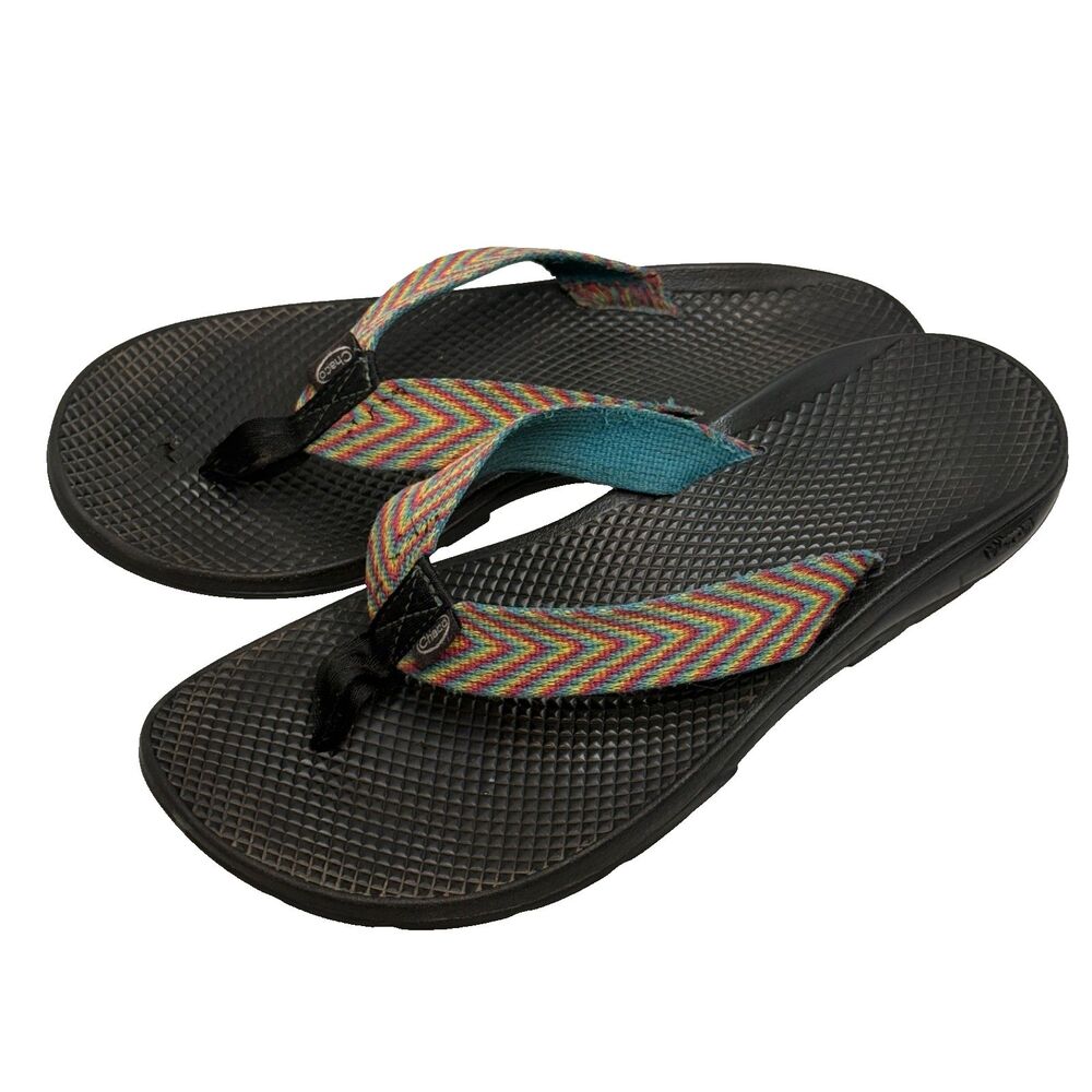Chaco Flip Flop Sandals Womens 10 Rainbow Vibram Sole Outdoor GUC - Picture 3 of 15